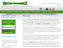 Tablet Screenshot of estatesalesmanagement.com
